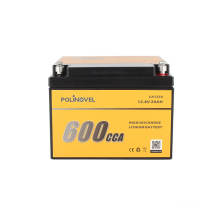 Полиновель 600CCA LifePO4 12 -вольт аудио -автомобиль литий -ионная батарея